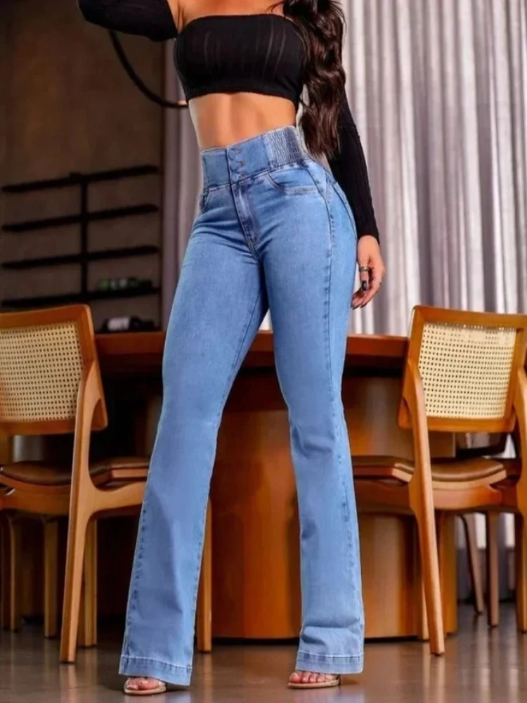 XTOCEAN Sexy Elegant New Fashion 2024 Casual Female Trouser Bottom Back Shirred Button Front High Waist Jeans
XTOCEAN Sexy Elegant New Fashion 2024 Casual Female Trouser Bottom Back Shirred Button Front High Waist Jeans
