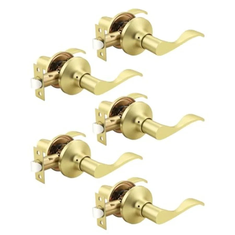 Modern Interior Door Handles, Keyless Door Knob for Hallway and Closet, Wave Style Non-Locking Door Lever Reversible for Left a
Modern Interior Door Handles, Keyless Door Knob for Hallway and Closet, Wave Style Non-Locking Door Lever Reversible for Left a