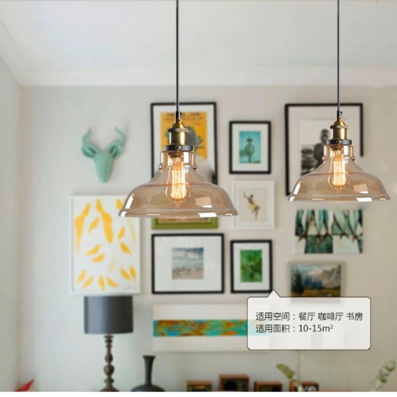 Glass Pendant Light Retro Industrial Style LED Lamps for Bedroom Living Room Personalized Bar Walkway Chandelier
Glass Pendant Light Retro Industrial Style LED Lamps for Bedroom Living Room Personalized Bar Walkway Chandelier