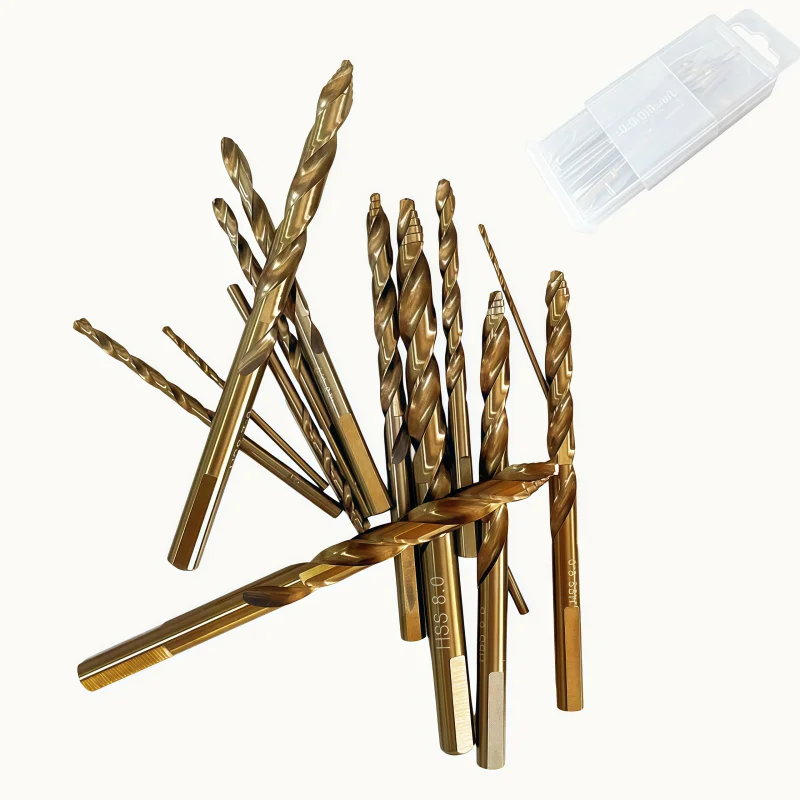 15Pcs M35 Cobalt Drill Bit Set, 1-8mm, High Speed Steel Straight Step Drill Bits for Stainless Steel, Iron, Wood, Multi-Purpose
15Pcs M35 Cobalt Drill Bit Set, 1-8mm, High Speed Steel Straight Step Drill Bits for Stainless Steel, Iron, Wood, Multi-Purpose