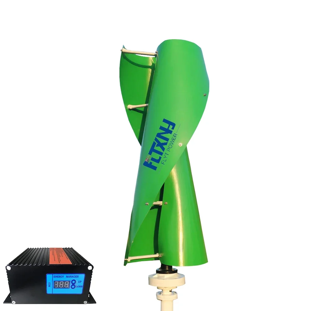 Home 600W 1KW 2KW Vertical Wind Turbine With MPPT Hybrid Controller Green White Black Blade Spiral Shape Wind Generator 1000W
Home 600W 1KW 2KW Vertical Wind Turbine With MPPT Hybrid Controller Green White Black Blade Spiral Shape Wind Generator 1000W