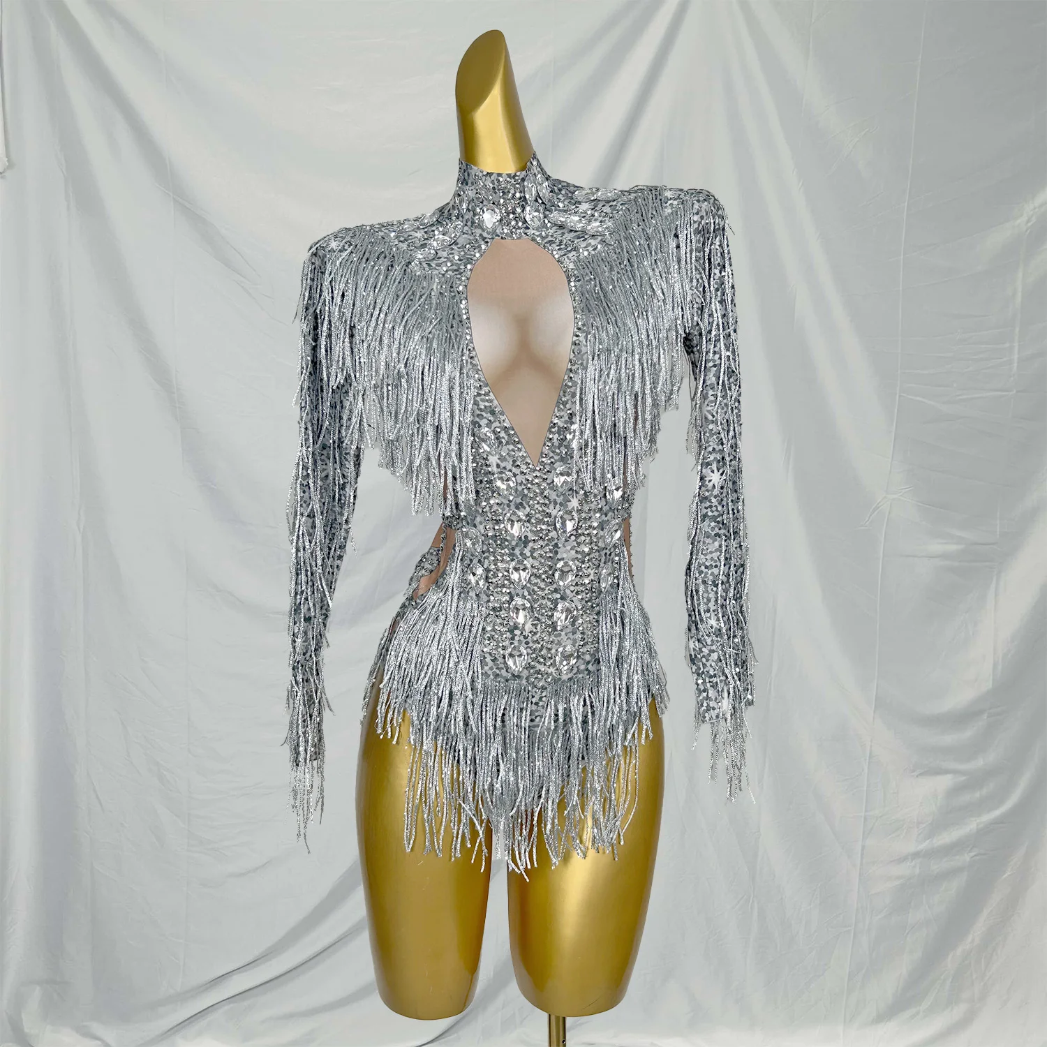 High-end Shining Rhinestone Leotard Fashionable Sexy Tassel Bodysuit Bar Nightclub Performance Clothing Hot Dance Sexy Bodysuit
High-end Shining Rhinestone Leotard Fashionable Sexy Tassel Bodysuit Bar Nightclub Performance Clothing Hot Dance Sexy Bodysuit