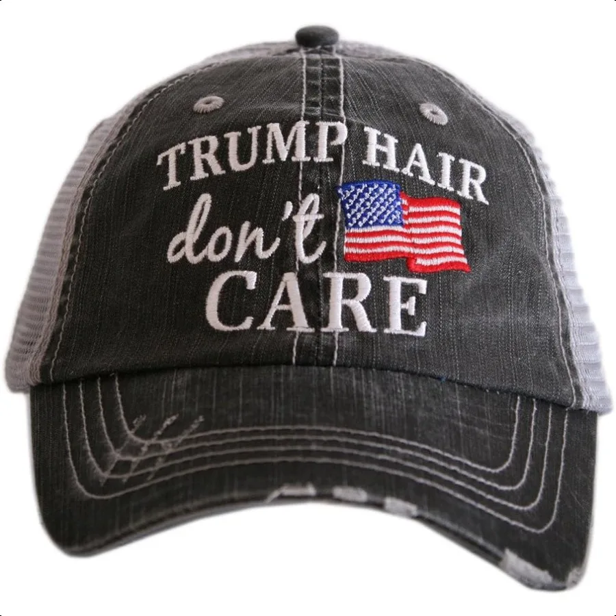 KATYDID Trump Hair Don't Care Hat Патриотические потертые полностью вышитые товары Трампа
KATYDID Trump Hair Don't Care Hat Патриотические потертые полностью вышитые товары Трампа