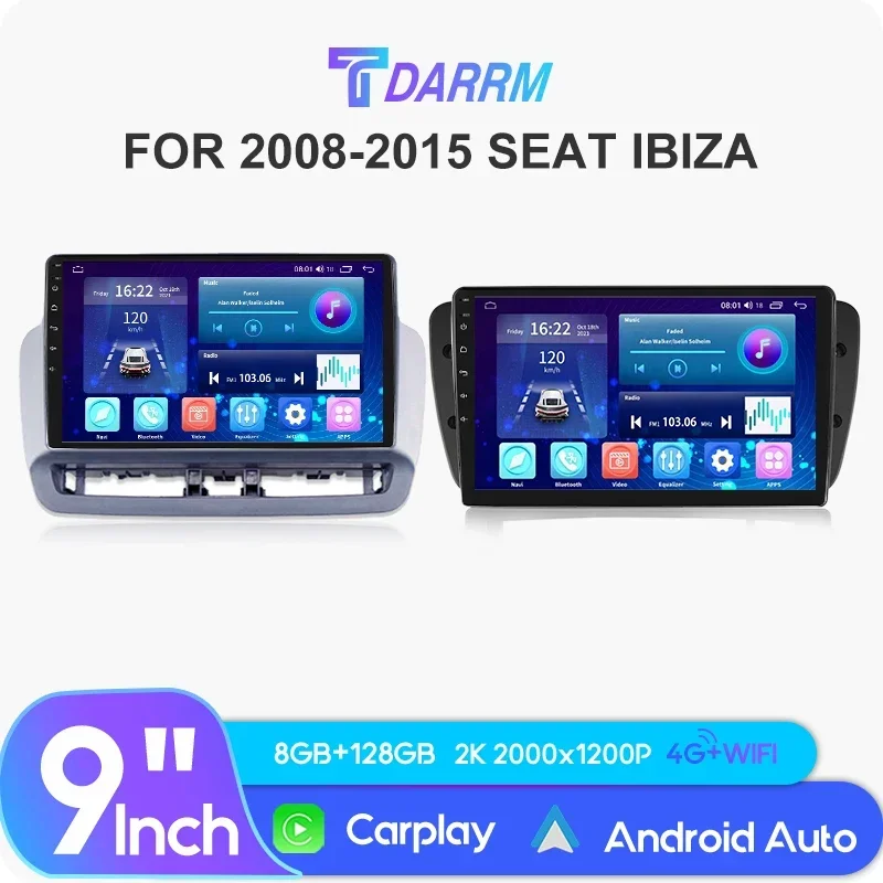 Автомобильный радиоприемник для SEAT IBIZA 2008-2015 4G GPS Car Play, авто стерео DVD, головное устройство, мультимедийный 2-диночный видеоплеер Android
Автомобильный радиоприемник для SEAT IBIZA 2008-2015 4G GPS Car Play, авто стерео DVD, головное устройство, мультимедийный 2-диночный видеоплеер Android