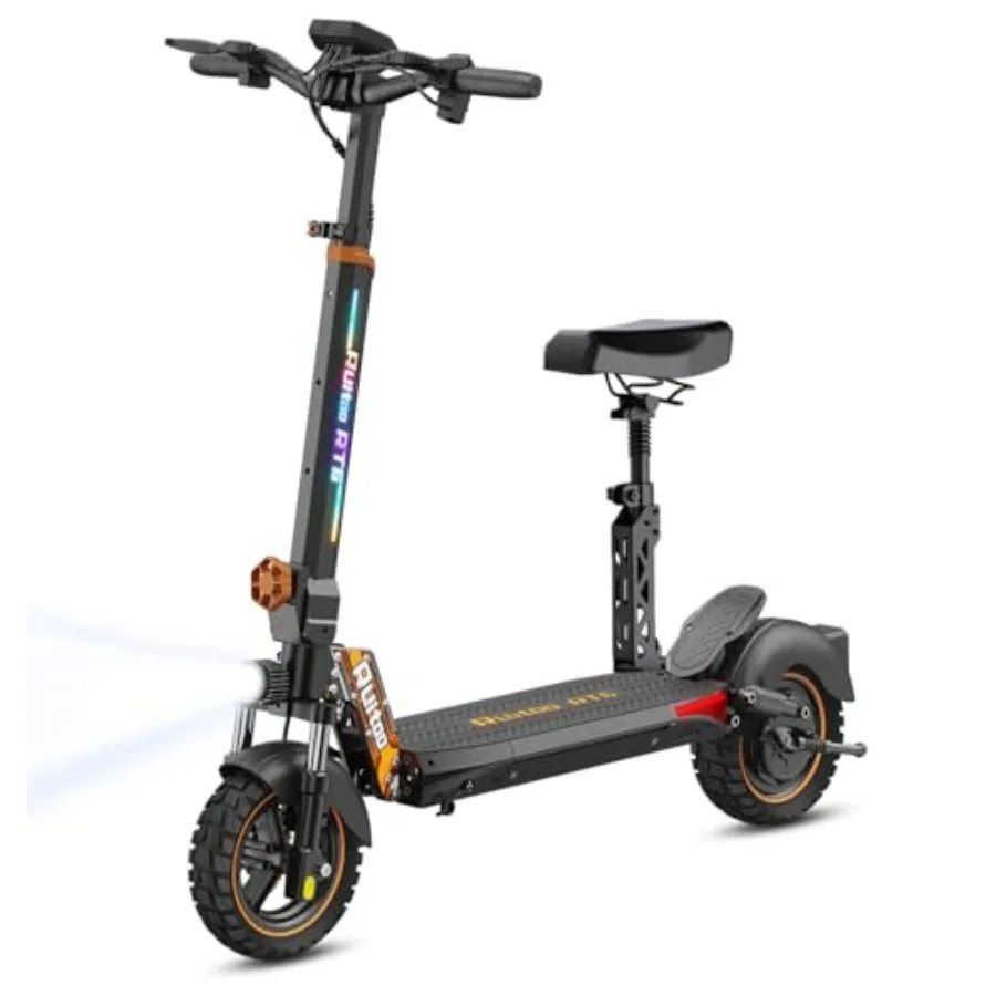 RT6 Electric Scooter for Adult: Aluminum Alloy Frame, Black, 1000W Brushless Motor, 34-Mile Range, 30 MPH Max Speed, Dual Suspe
RT6 Electric Scooter for Adult: Aluminum Alloy Frame, Black, 1000W Brushless Motor, 34-Mile Range, 30 MPH Max Speed, Dual Suspe