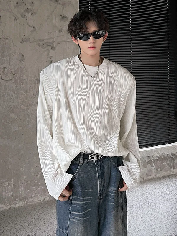 White Textured Hatl Hoodie Men's Autumn Winter Heavyweight round Ne Long Sve T-irt Cool Inner Wear Base irt
White Textured Hatl Hoodie Men's Autumn Winter Heavyweight round Ne Long Sve T-irt Cool Inner Wear Base irt