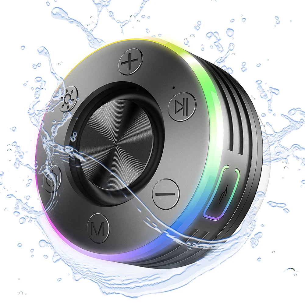 Waterproof Shower Speaker Bluetooth-Compatible 5.2 Wireless Portable Speaker with Suction Cup/RGB Light Hands-Free Call/FM Radio
Waterproof Shower Speaker Bluetooth-Compatible 5.2 Wireless Portable Speaker with Suction Cup/RGB Light Hands-Free Call/FM Radio