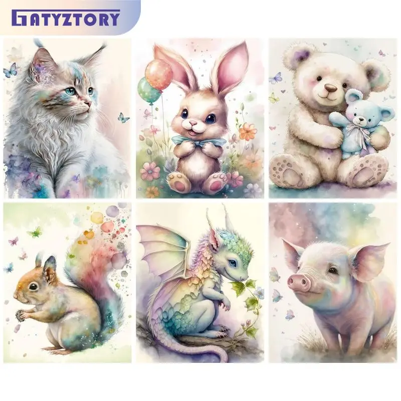 GATYZTORY Decorative Painting By Numbers For Adults Cartoon Animals Picture Coloring Handmade Wall Decors Canvas Painting Gift
GATYZTORY Decorative Painting By Numbers For Adults Cartoon Animals Picture Coloring Handmade Wall Decors Canvas Painting Gift