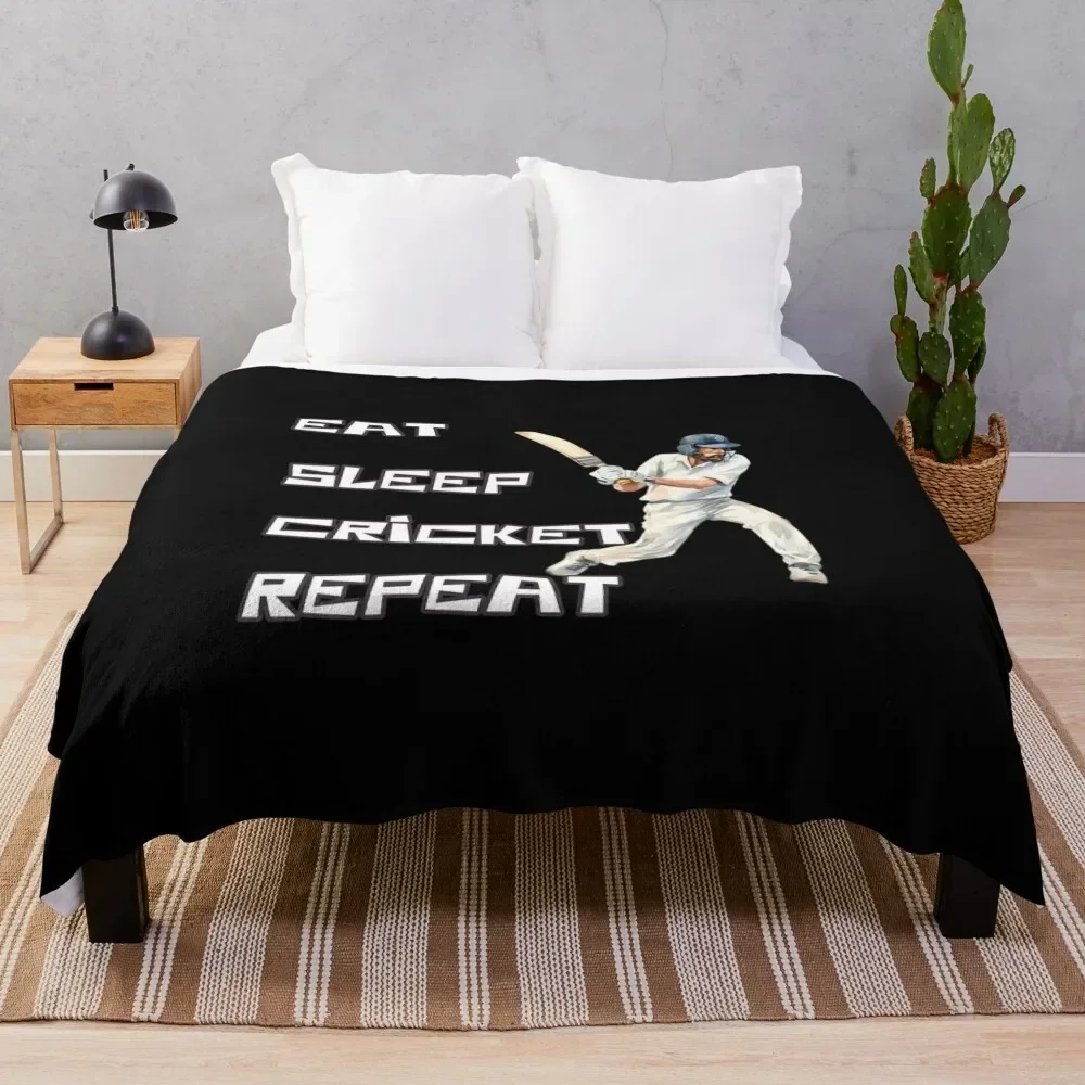 Eat Sleep Cricket Repeat Throw Blanket Warm Plush Fuzzy Blanket for Living Room
Eat Sleep Cricket Repeat Throw Blanket Warm Plush Fuzzy Blanket for Living Room