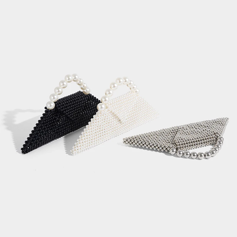 Women's Evening Clutch,Handmade Pearl Beaded Handbag,Fashionable Triangle Bag for Women2026New,Korean StyleinsTrendy and stylish
Women's Evening Clutch,Handmade Pearl Beaded Handbag,Fashionable Triangle Bag for Women2026New,Korean StyleinsTrendy and stylish