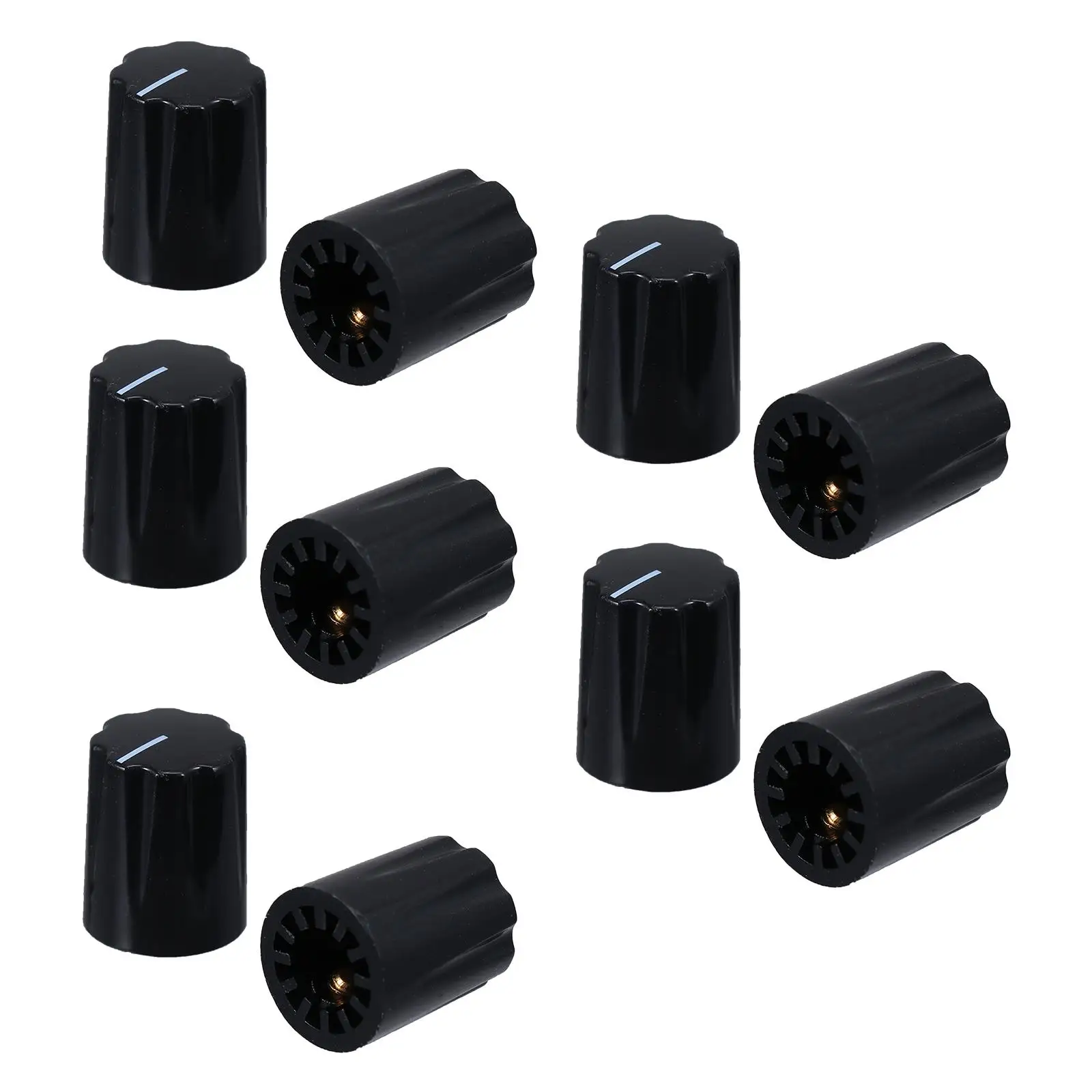 Electric Guitar Effect Knob Tone Control Cylindrical Black Plastic Switch Potentiometer Replacement for Guitar Bass Amp
Electric Guitar Effect Knob Tone Control Cylindrical Black Plastic Switch Potentiometer Replacement for Guitar Bass Amp