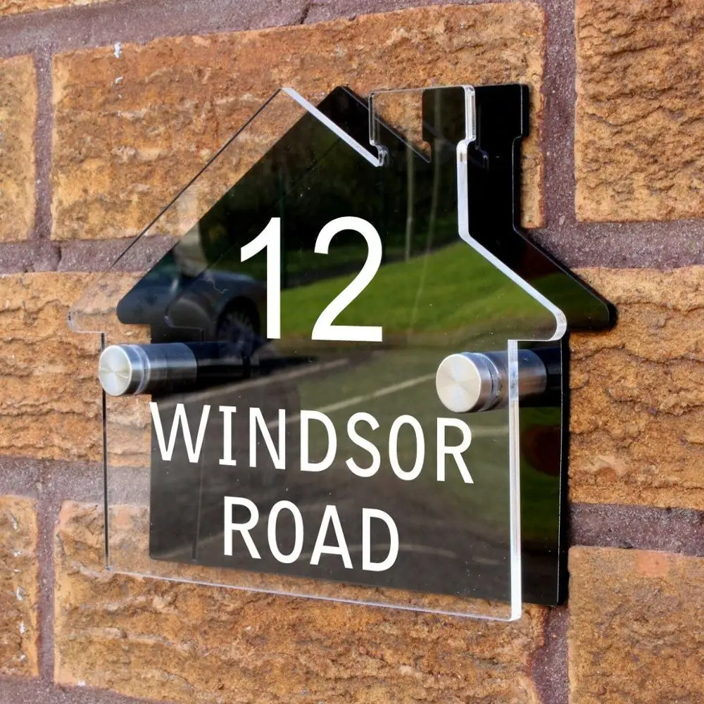 DIY House Number Classical Customized House Shaped Door Signs Road Plaques Acrylic Door Signs with Vinyl Stickers
DIY House Number Classical Customized House Shaped Door Signs Road Plaques Acrylic Door Signs with Vinyl Stickers