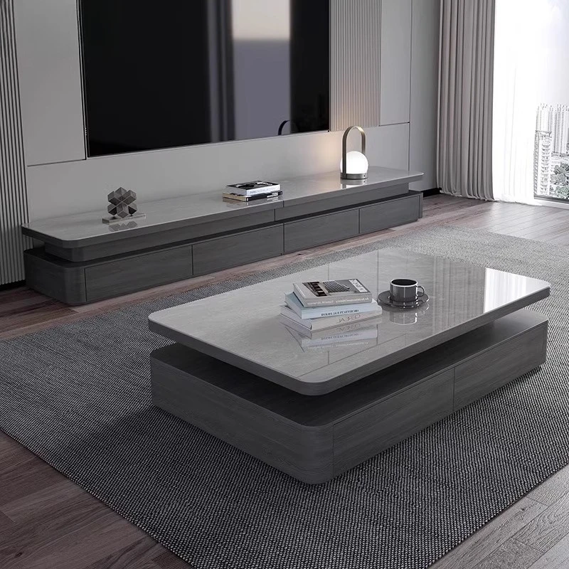 Modern minimalist light luxury rock slab coffee table TV cabinet combination Modern minimalist small apartment Italian minimalis
Modern minimalist light luxury rock slab coffee table TV cabinet combination Modern minimalist small apartment Italian minimalis