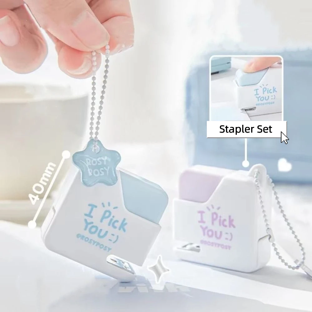 Effortless Mini Color Stapler Set Easy-Use Square Labor-Saving Stapler Set Paper Stapling With 40pcs No.10 Staples
Effortless Mini Color Stapler Set Easy-Use Square Labor-Saving Stapler Set Paper Stapling With 40pcs No.10 Staples