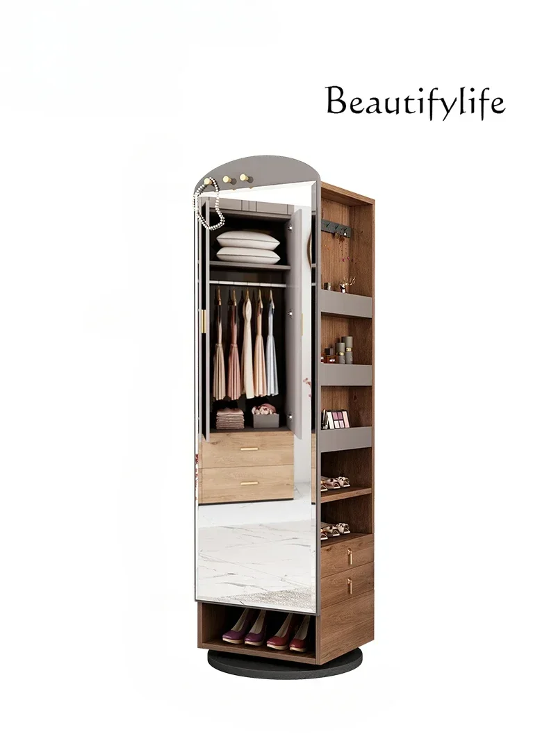 N Modern Minimalist Dressing Mirror Master Bedroom Multifunctional Coat Rack Storage Cabinet Creative Rotational Full Body Floo
N Modern Minimalist Dressing Mirror Master Bedroom Multifunctional Coat Rack Storage Cabinet Creative Rotational Full Body Floo
