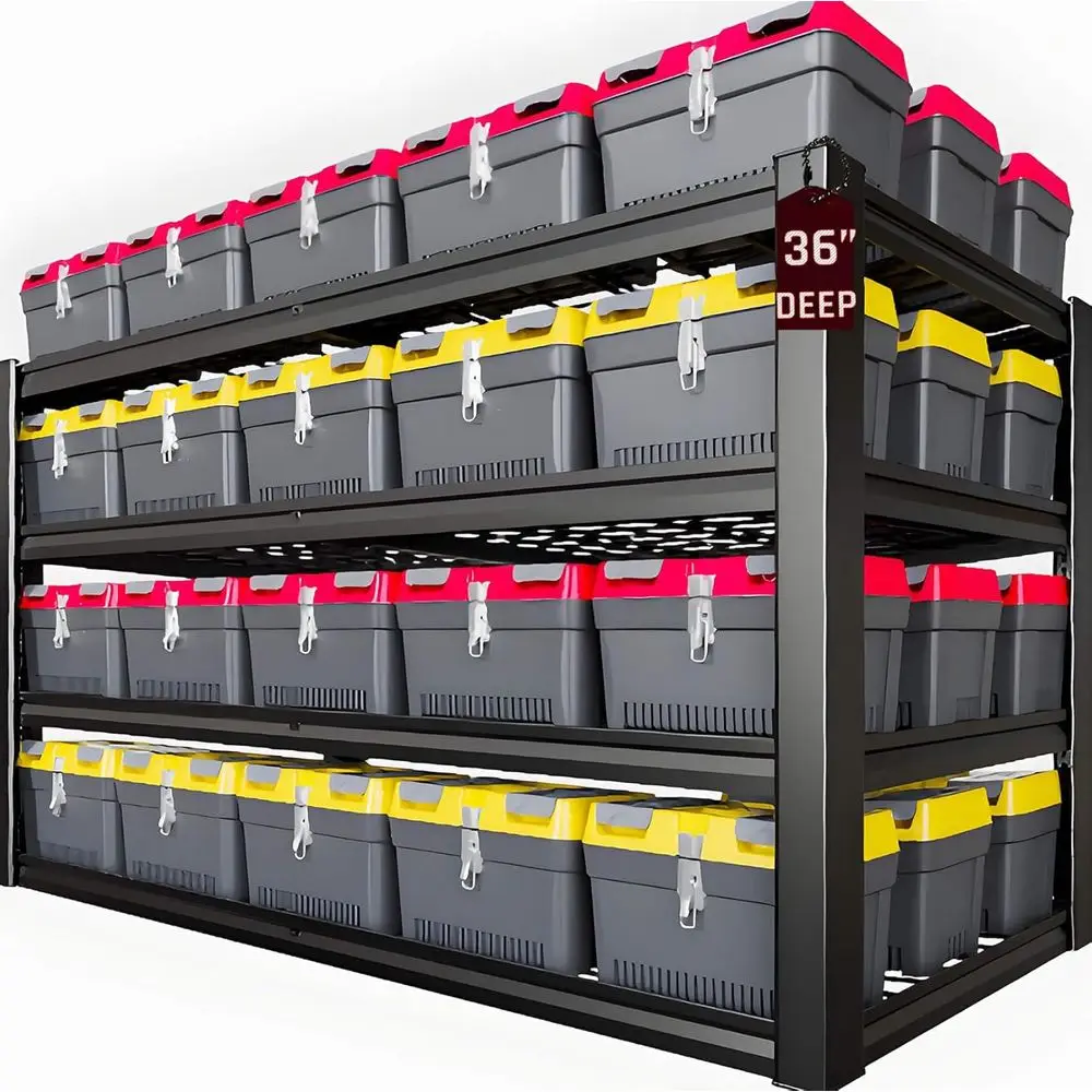 68 широких регулируемых металлических стеллажей для тяжелых условий эксплуатации, глубина 36 дюймов, высота 68 дюймов, промышленные складские стеллажи, черные
68 широких регулируемых металлических стеллажей для тяжелых условий эксплуатации, глубина 36 дюймов, высота 68 дюймов, промышленные складские стеллажи, черные