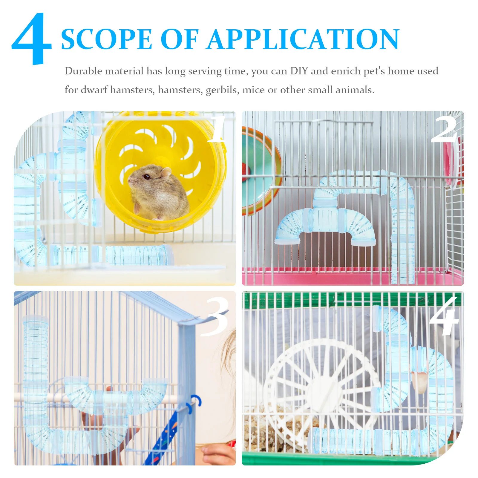 1Set Durable Hamster Cage Supplies Tunnel Reinforced Mouth Design Expand Cage Space for Small Animals Hamster Tunnels
1Set Durable Hamster Cage Supplies Tunnel Reinforced Mouth Design Expand Cage Space for Small Animals Hamster Tunnels