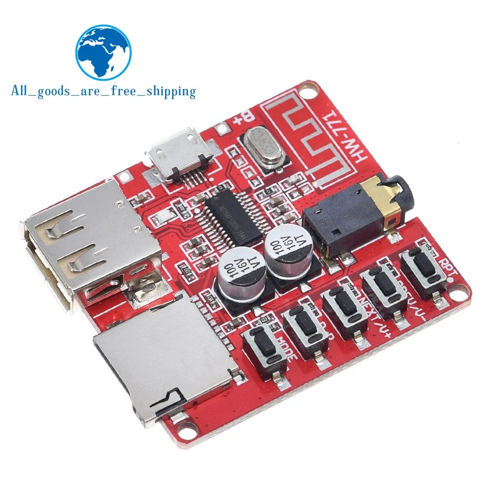 TZT New Bluetooth decoder board MP3 lossless car speaker amplifier modified Bluetooth 4.1 circuit board
TZT New Bluetooth decoder board MP3 lossless car speaker amplifier modified Bluetooth 4.1 circuit board
