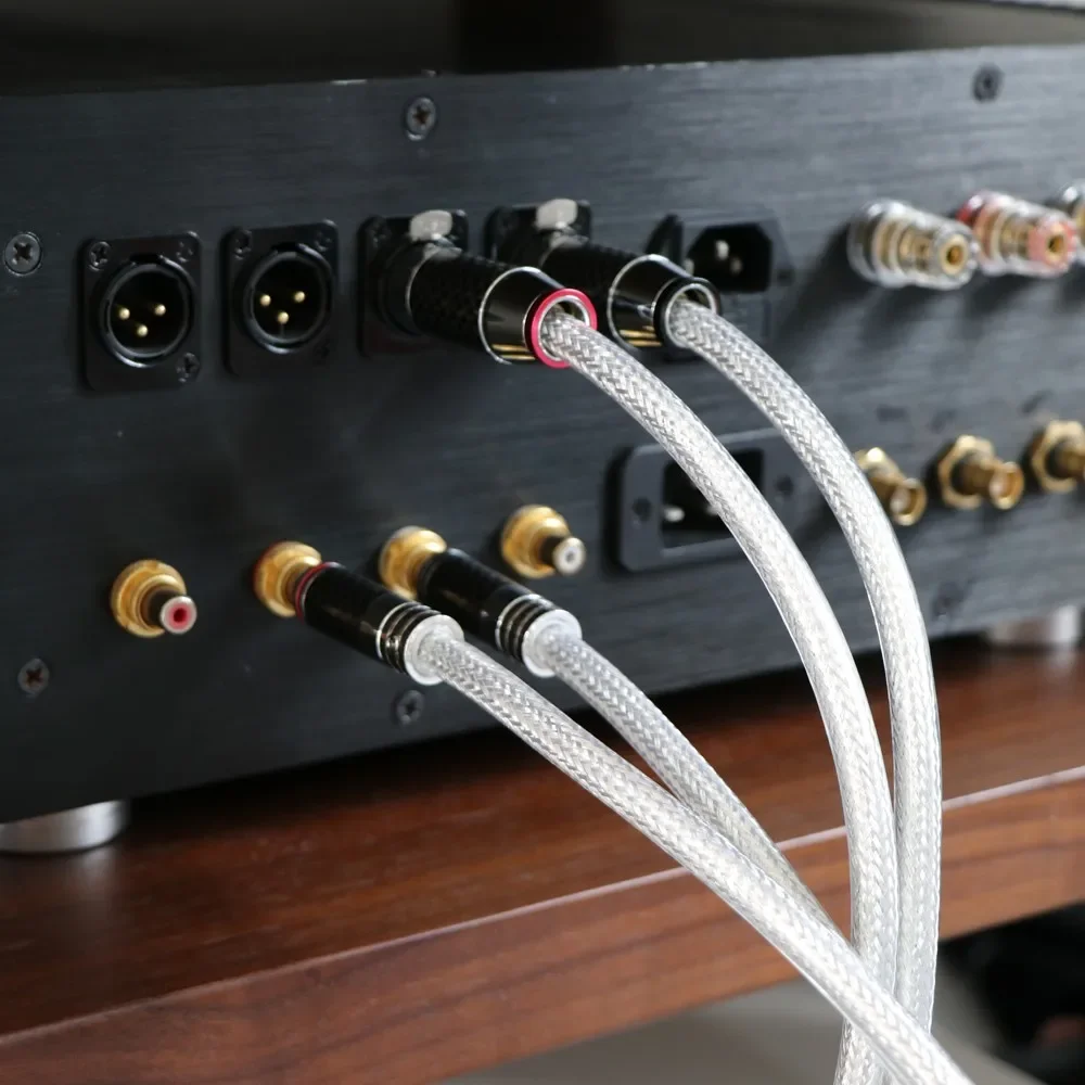 PREFFAIR Pure Silver Carbon Fiber RCA To XLR Cable HiFi Audio Interconnect Solid PSS Pure Silver Core aux cable
PREFFAIR Pure Silver Carbon Fiber RCA To XLR Cable HiFi Audio Interconnect Solid PSS Pure Silver Core aux cable