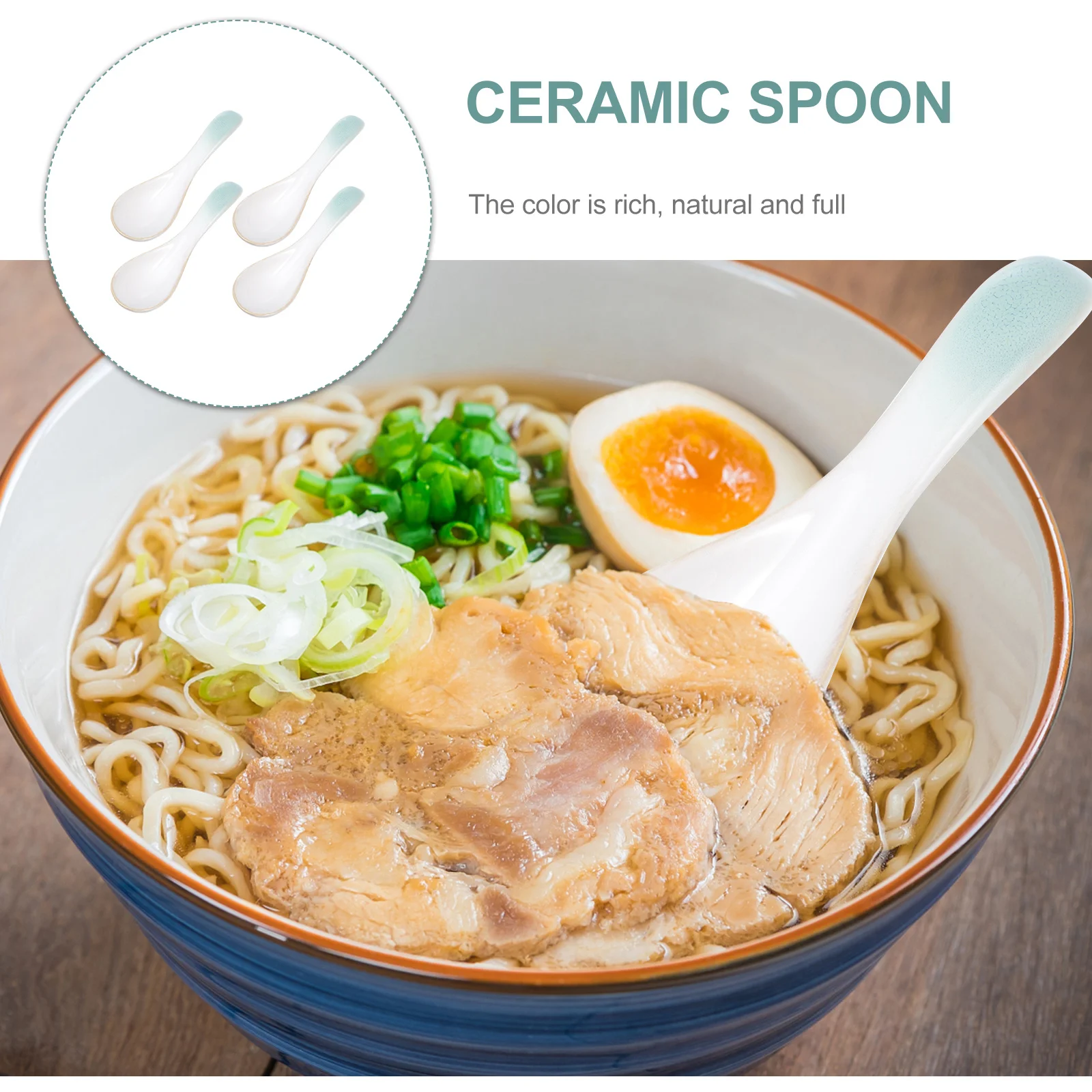 4Pcs Ceramic Spoons Stylish Japanese Tableware Sufficient Quantity for Daily Use Kitchen Spoon for Porridge and Soup
4Pcs Ceramic Spoons Stylish Japanese Tableware Sufficient Quantity for Daily Use Kitchen Spoon for Porridge and Soup