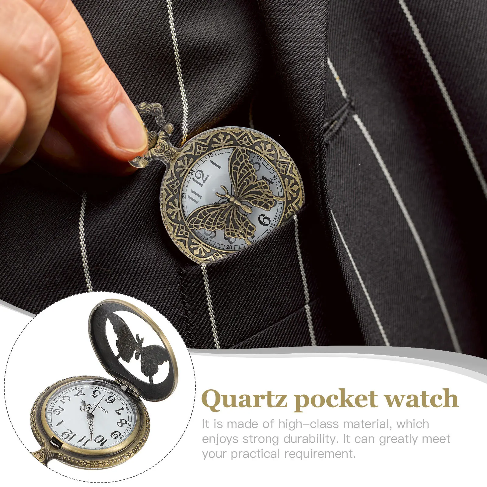 Retro Pocket Watch White Dial Zinc Alloy Lightweight Hollow Quartz Movement Metal Chain Vintage Locket Portable Timepiece Clock
Retro Pocket Watch White Dial Zinc Alloy Lightweight Hollow Quartz Movement Metal Chain Vintage Locket Portable Timepiece Clock