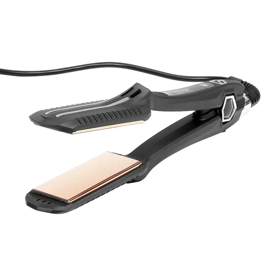 Hair Straightener 1.5-inch Titanium Flat Iron Dual Infrared Hair Straightener Flat Iron with LCD Display and 19 Temp Levels -
Hair Straightener 1.5-inch Titanium Flat Iron Dual Infrared Hair Straightener Flat Iron with LCD Display and 19 Temp Levels -