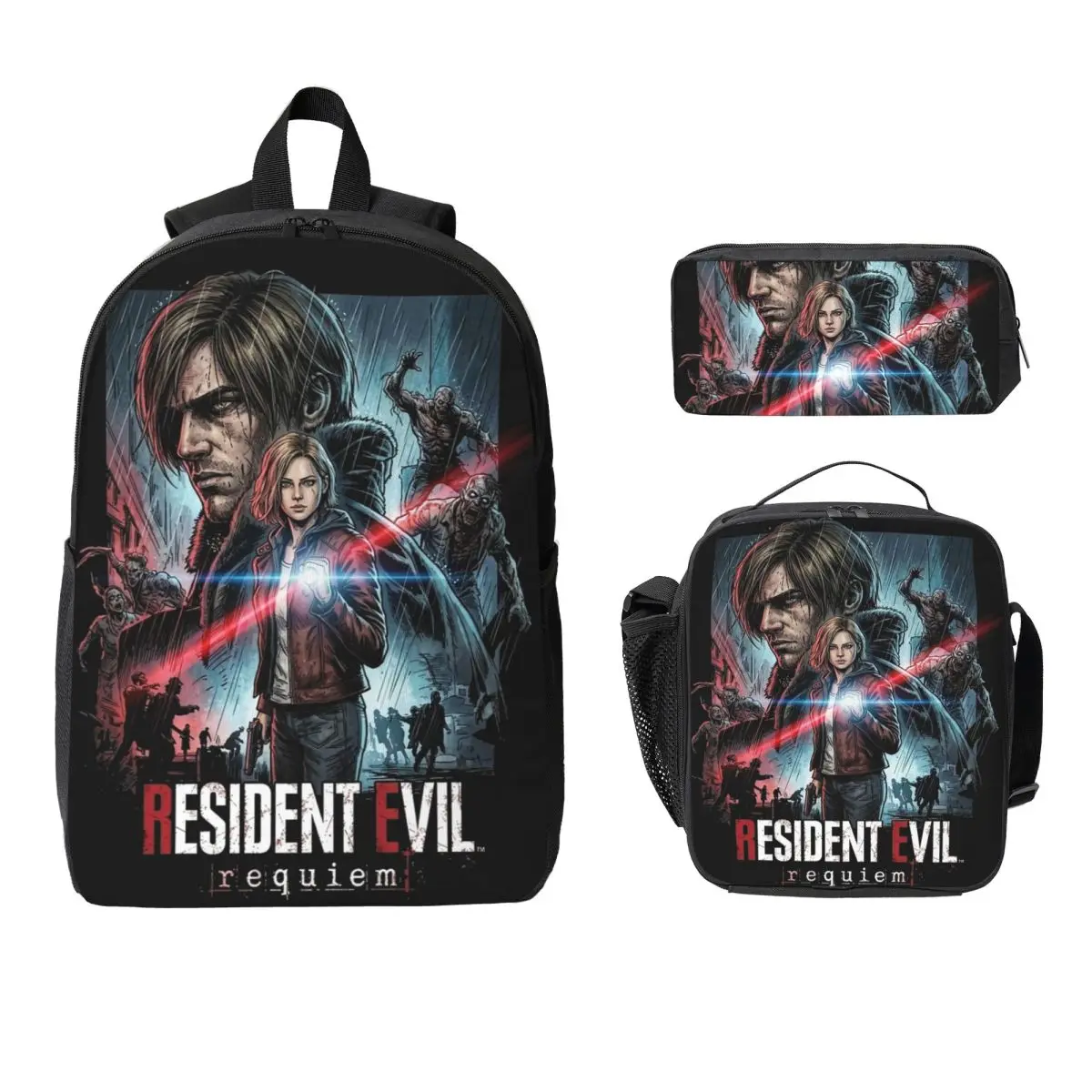 3Pcs Residents Evils 9 Requiem School bags Set for Boy Girl Games Pencil Boxes Backpack Sets with Lunch Box For School Daypack
3Pcs Residents Evils 9 Requiem School bags Set for Boy Girl Games Pencil Boxes Backpack Sets with Lunch Box For School Daypack