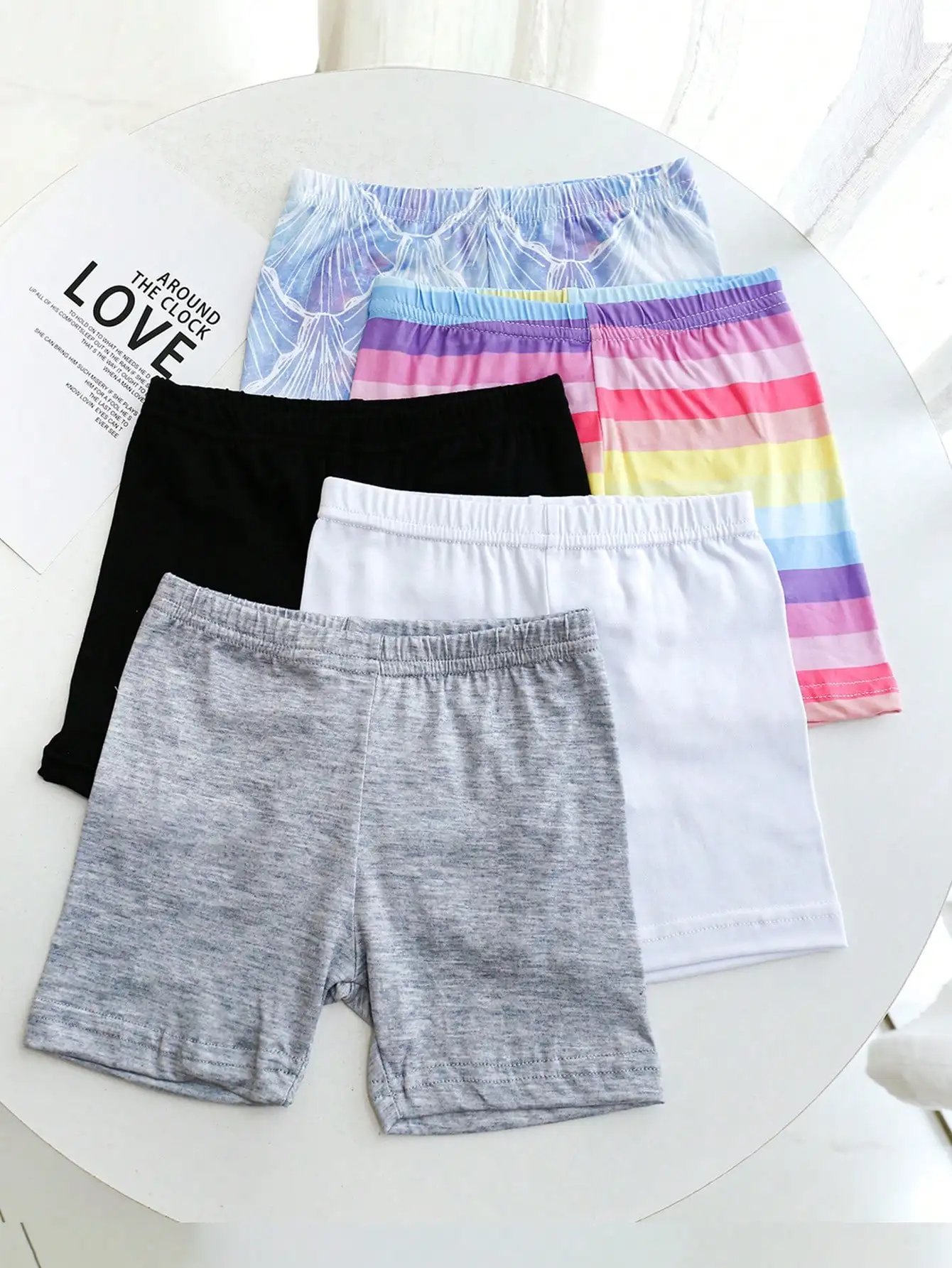 5Pcs Kid Safety Shorts Cute Print Soft Cool Breathable Elastic Waist Shorts Boy Girl For Summer Play, Under Dress & Daily Wear
5Pcs Kid Safety Shorts Cute Print Soft Cool Breathable Elastic Waist Shorts Boy Girl For Summer Play, Under Dress & Daily Wear