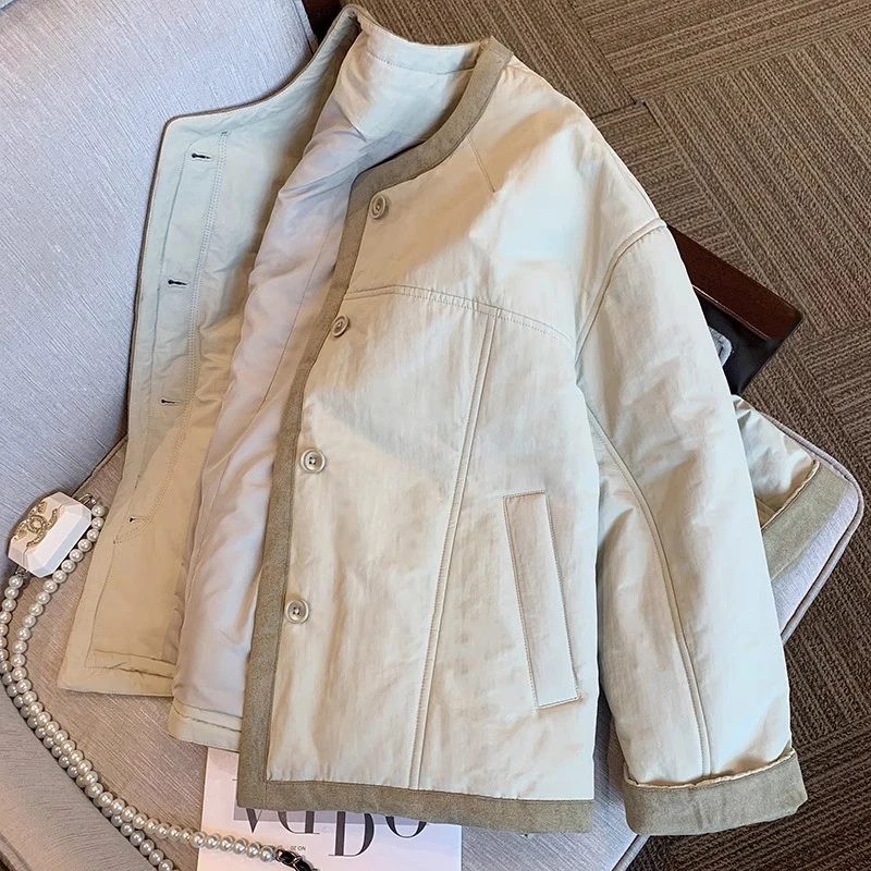 Lightweight Cotton Jaet round Ne Casual Patchwork Color Women's Sle Retro Japanese Autumn Winter Coat for Men And Women
Lightweight Cotton Jaet round Ne Casual Patchwork Color Women's Sle Retro Japanese Autumn Winter Coat for Men And Women