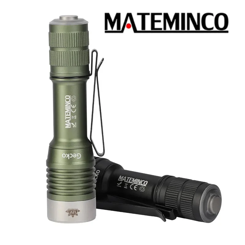Mateminco GECKO 3050 Lumens UV Flashlight USB Type-C Rechargeable Long Range Waterproof Outdoor EDC LED Torch
Mateminco GECKO 3050 Lumens UV Flashlight USB Type-C Rechargeable Long Range Waterproof Outdoor EDC LED Torch