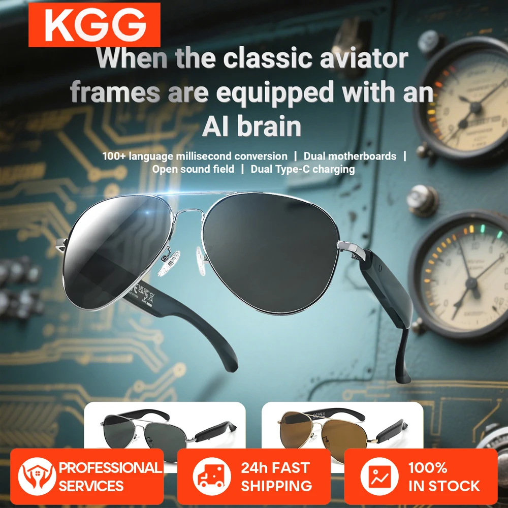 AI Smart Translate Eyeglasses Voice Assistant Music Play Receive Call 100+ Language Translate BT TWS Glasses Men Women
AI Smart Translate Eyeglasses Voice Assistant Music Play Receive Call 100+ Language Translate BT TWS Glasses Men Women