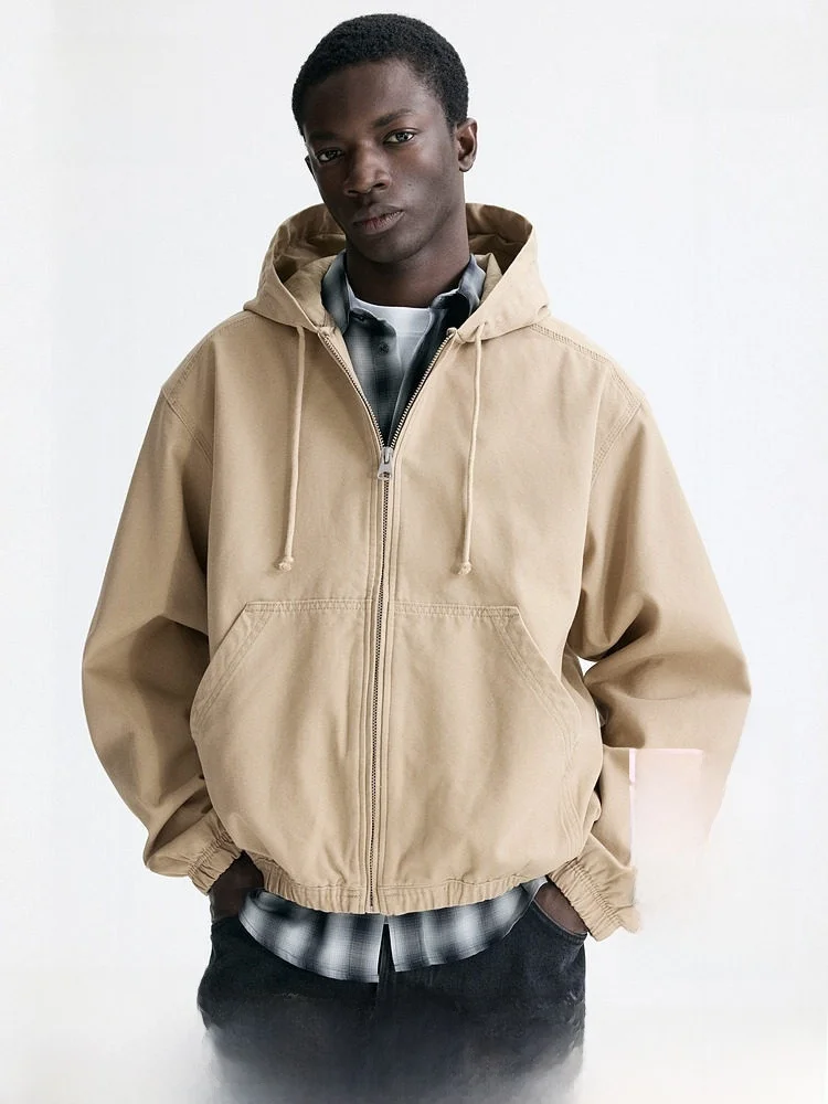 H&M Spring New Men's Hooded Workwear Jaet Loose Fit Cotton 00% Versatile Daily Wear Regular Thin Workwear Sle
H&M Spring New Men's Hooded Workwear Jaet Loose Fit Cotton 00% Versatile Daily Wear Regular Thin Workwear Sle