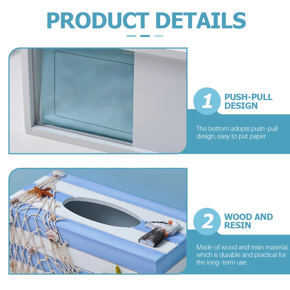 Wooden Tissue Box Cover Mediterranean Style Decorative Holder for Home Hotel Office Car Use Rectangle Resin Wood Organizer
Wooden Tissue Box Cover Mediterranean Style Decorative Holder for Home Hotel Office Car Use Rectangle Resin Wood Organizer