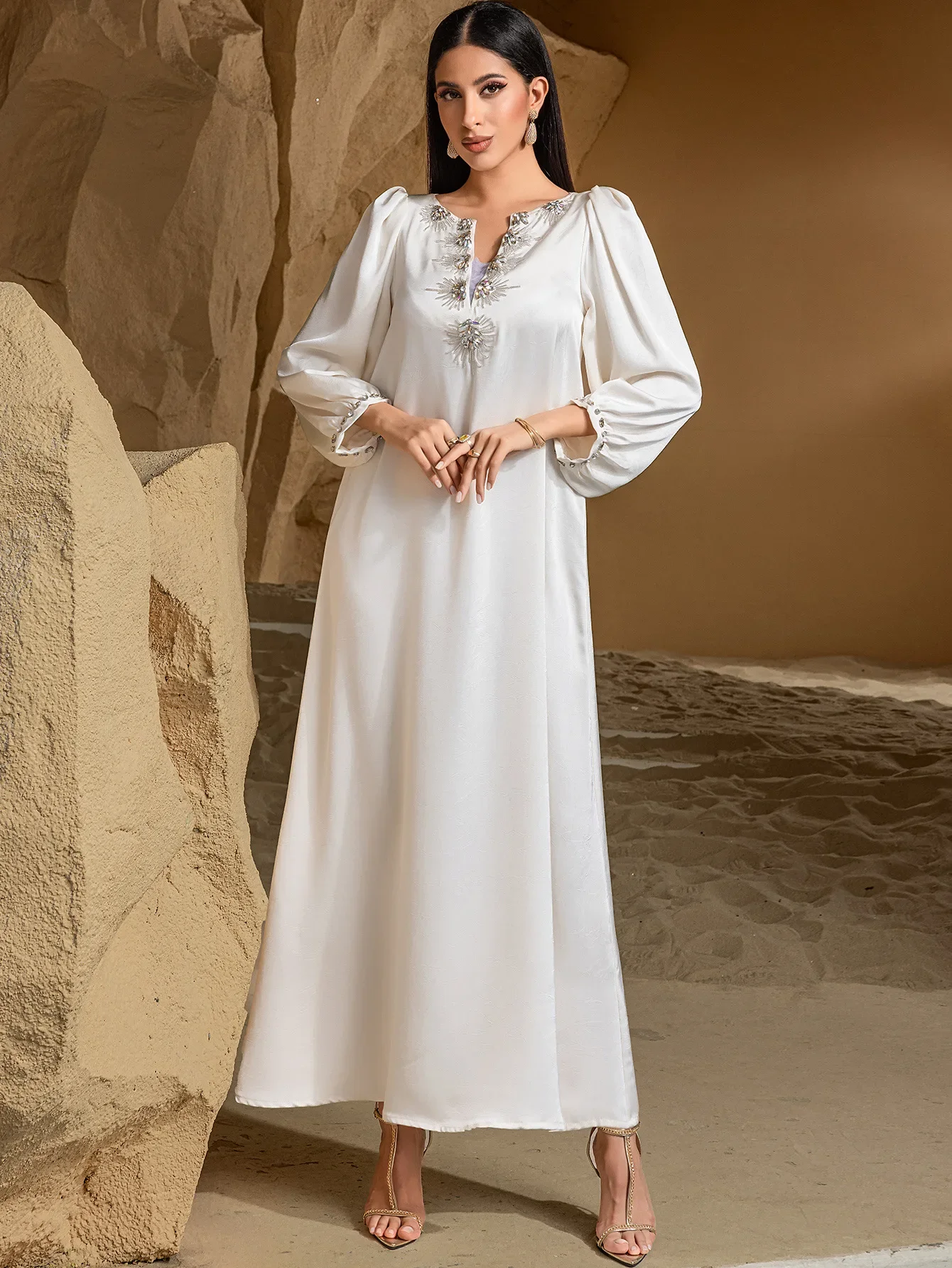 Eid Women Party Dress Abaya Satin Long Robe Muslim Diamond Caftan Jalabiya Ramadan Morocco Dubai Kaftan 2025 Vestidos Largos
Eid Women Party Dress Abaya Satin Long Robe Muslim Diamond Caftan Jalabiya Ramadan Morocco Dubai Kaftan 2025 Vestidos Largos