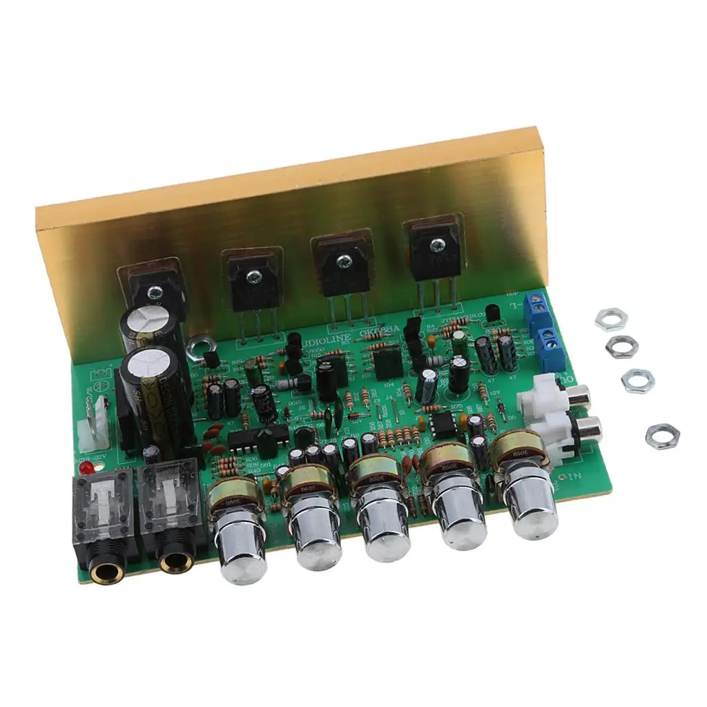 High Power Amplifier Module DIY 2 Channel Audio Board Kit Compact Size with Heat Sink for Home Theater or Car Audio
High Power Amplifier Module DIY 2 Channel Audio Board Kit Compact Size with Heat Sink for Home Theater or Car Audio