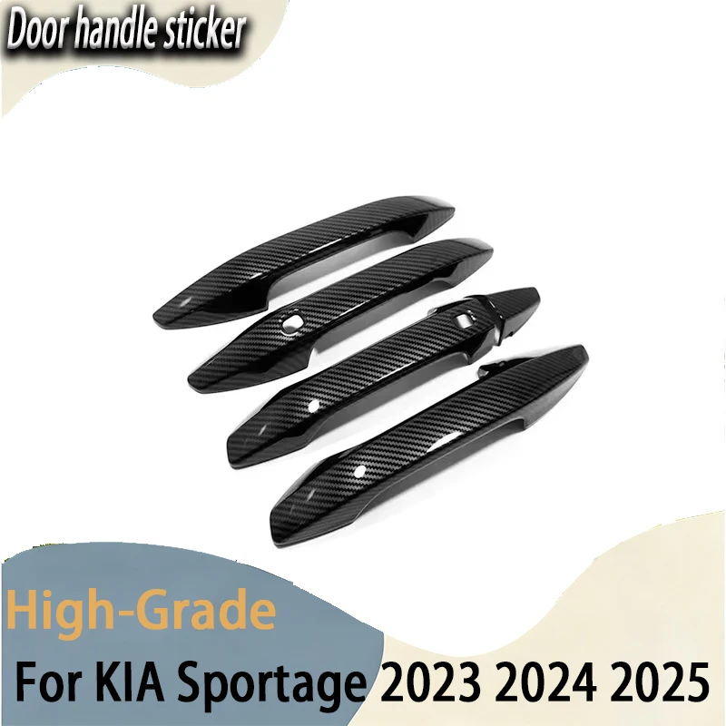 Styling Accessories For KIA Sportage LHD 2023 2024 2025 New Carbon Fiber Chrome Car Door Handle Cover Trim Sticker
Styling Accessories For KIA Sportage LHD 2023 2024 2025 New Carbon Fiber Chrome Car Door Handle Cover Trim Sticker