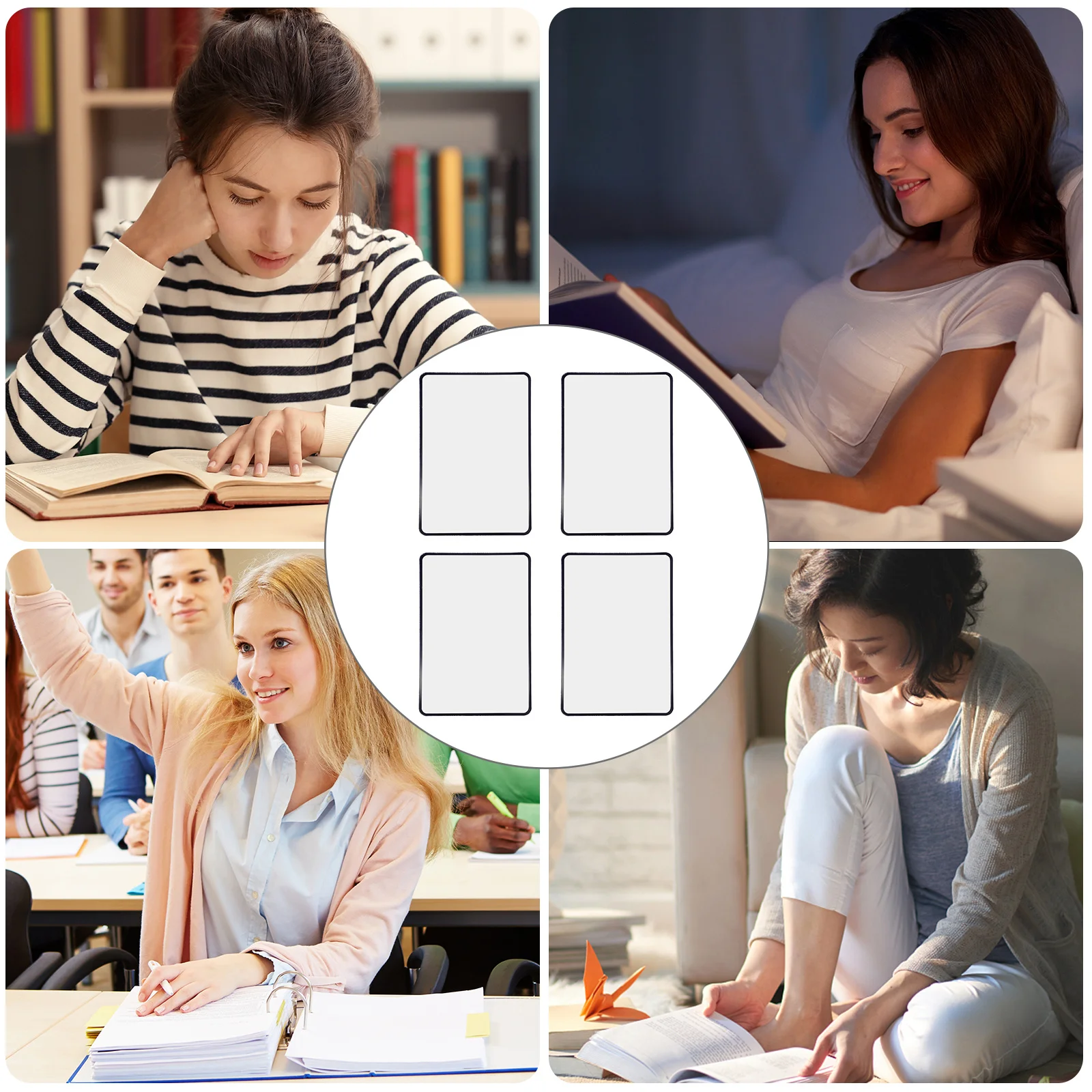 4Pcs Book Magnifier Reading Glasses 3x 180mmx120mm Page Magnifier for Seniors Eyes Relax Clear View Reading Magnifying Lens
4Pcs Book Magnifier Reading Glasses 3x 180mmx120mm Page Magnifier for Seniors Eyes Relax Clear View Reading Magnifying Lens