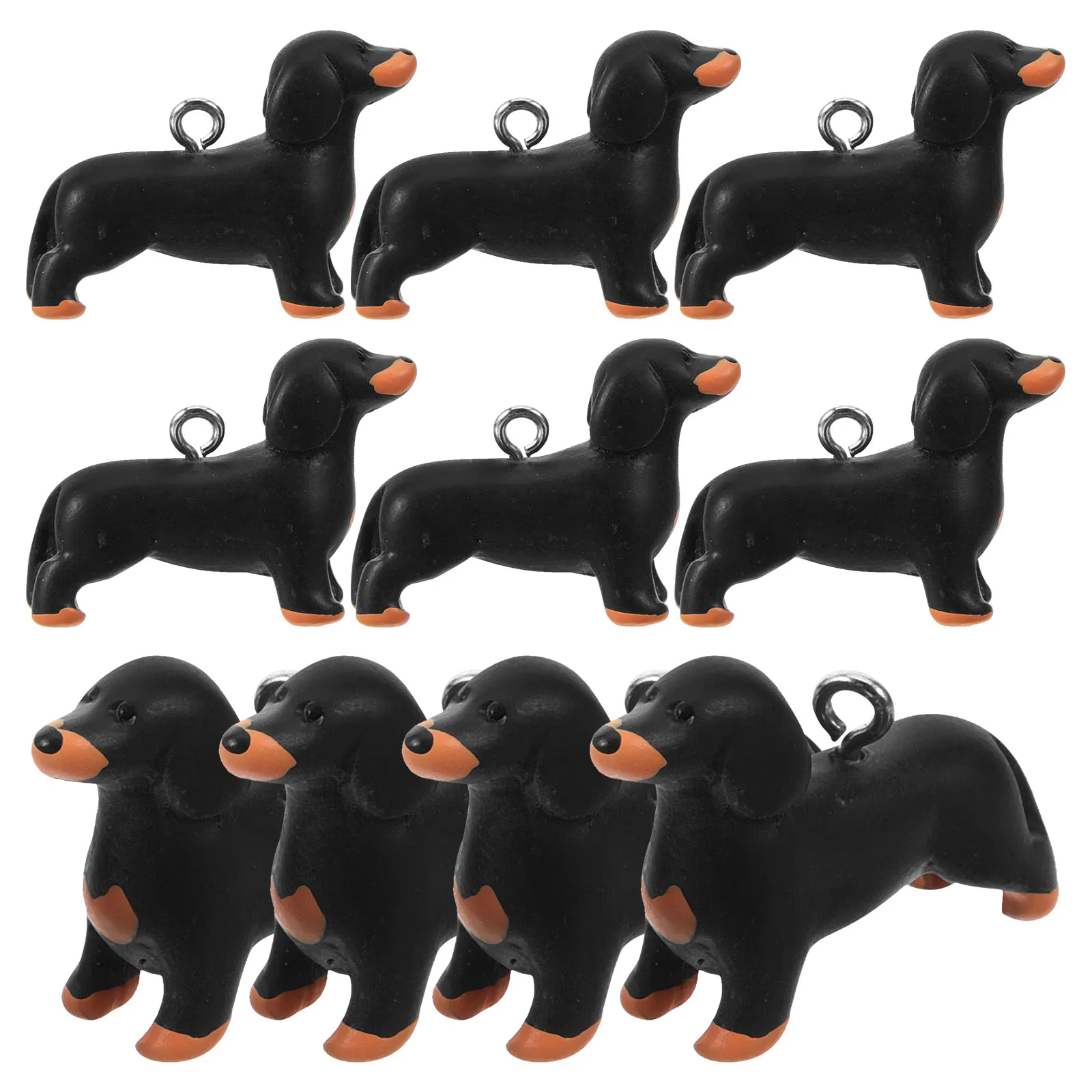 10 Pcs Black Resin Sausage Dog Pendant DIY Jewelry Making Necklace Earrings Charms Bracelet Ornaments Adorable Dog Shaped
10 Pcs Black Resin Sausage Dog Pendant DIY Jewelry Making Necklace Earrings Charms Bracelet Ornaments Adorable Dog Shaped