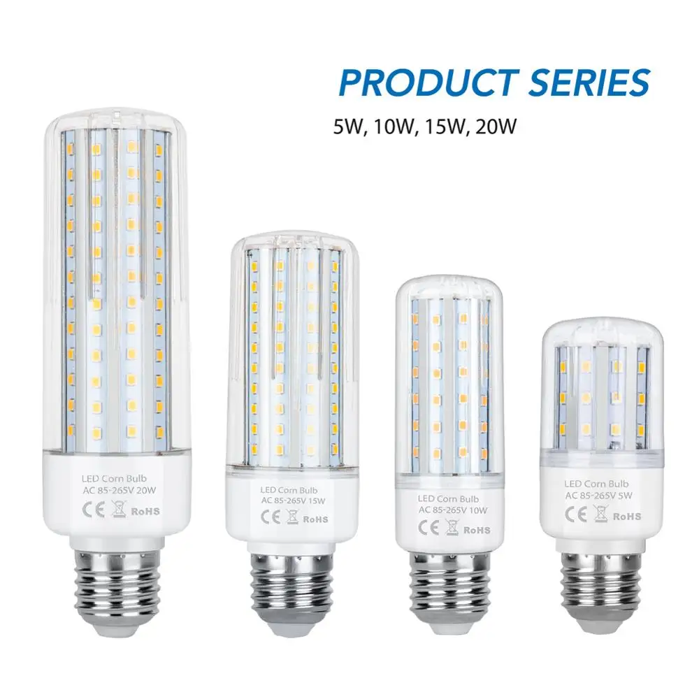 20W E27 Led Corn Light Led Lamp E14 Energy Saving Home Lighting 220V Lampada Led E27 Chandelier Light Bulb 2835 SMD 110V Ampoule
20W E27 Led Corn Light Led Lamp E14 Energy Saving Home Lighting 220V Lampada Led E27 Chandelier Light Bulb 2835 SMD 110V Ampoule