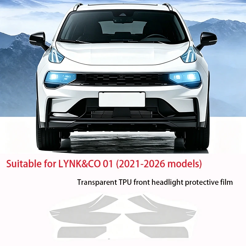 Fit for LYNK&CO 01 2021-2026 Transparent Smoked Black TPU Front Headlight Film Anti-Scratch Pre Cut Vinyl Protective Sticker Set
Fit for LYNK&CO 01 2021-2026 Transparent Smoked Black TPU Front Headlight Film Anti-Scratch Pre Cut Vinyl Protective Sticker Set