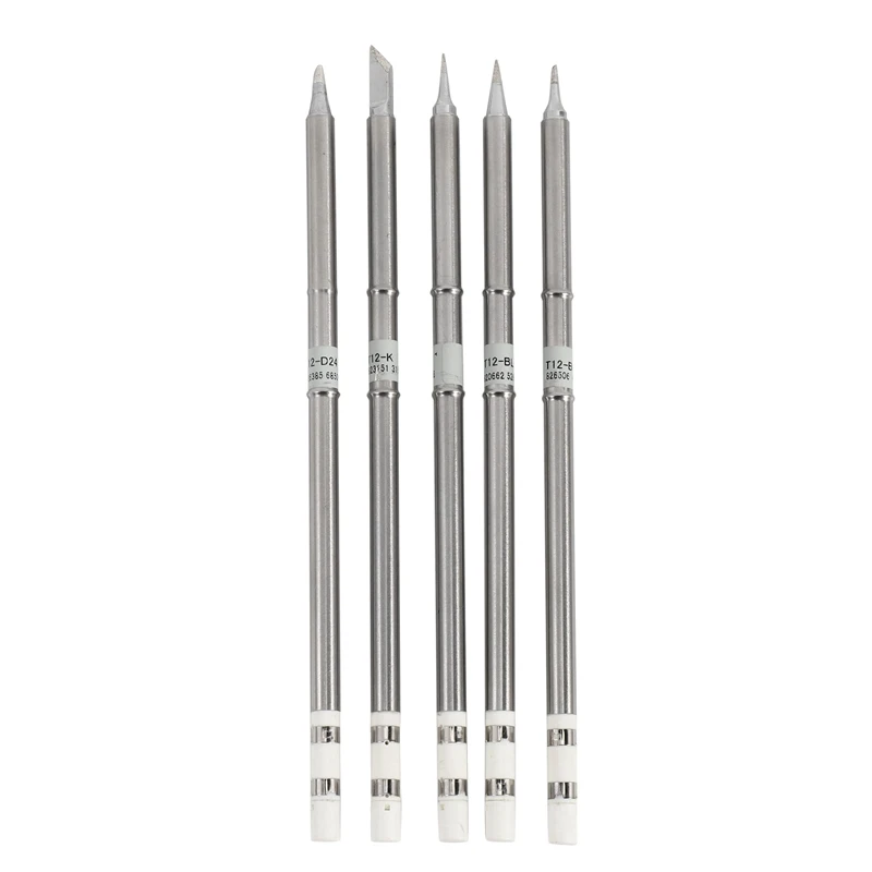 5 Pcs T12 Series Solder Iron Tips For Hakko FX951 BAKON 950D Soldering Station
5 Pcs T12 Series Solder Iron Tips For Hakko FX951 BAKON 950D Soldering Station