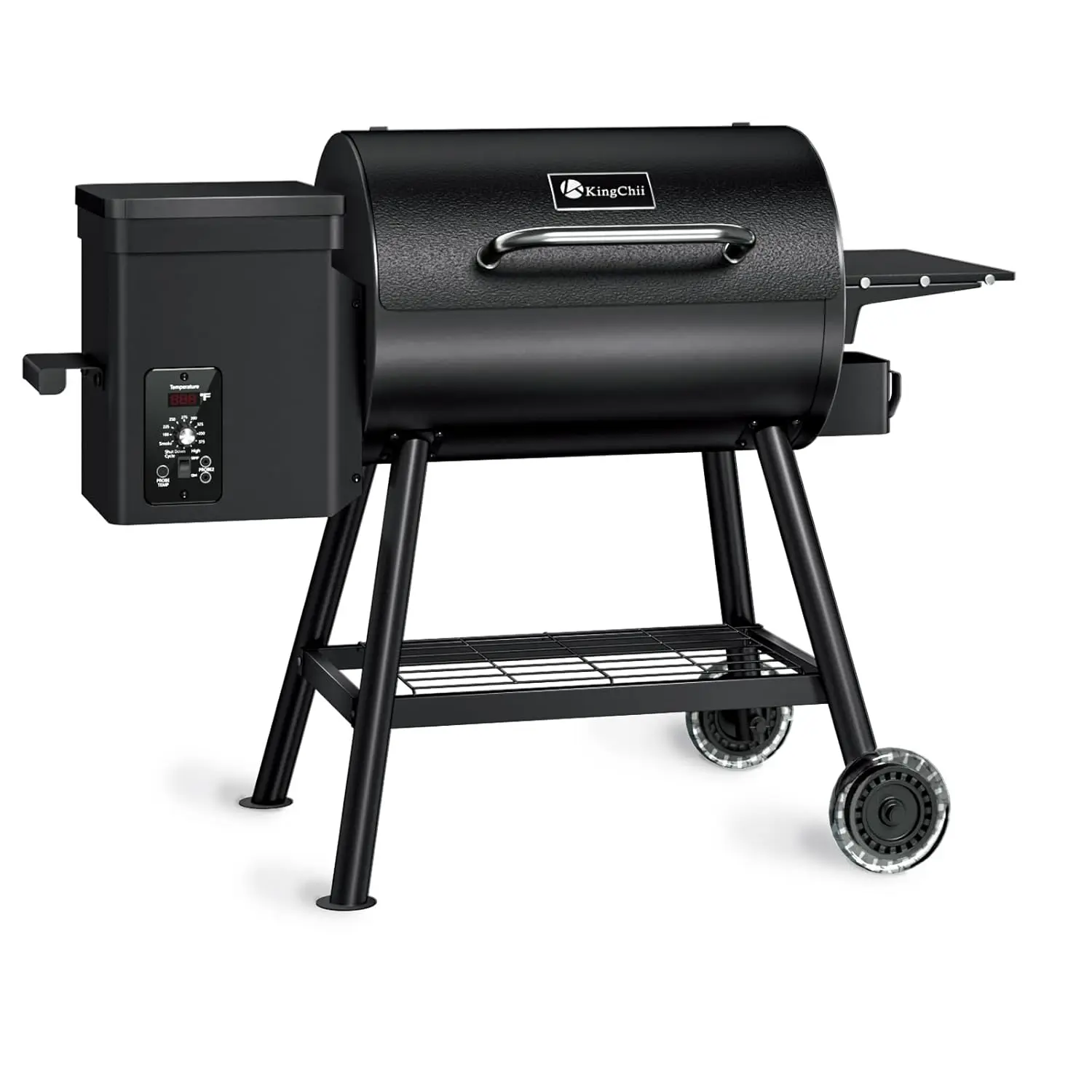 Electric Wood Pellet Grill & Smoker with Side Shelf, 456 SQ.IN Grill Capacity, with PID Temperature Control, Customized
Electric Wood Pellet Grill & Smoker with Side Shelf, 456 SQ.IN Grill Capacity, with PID Temperature Control, Customized