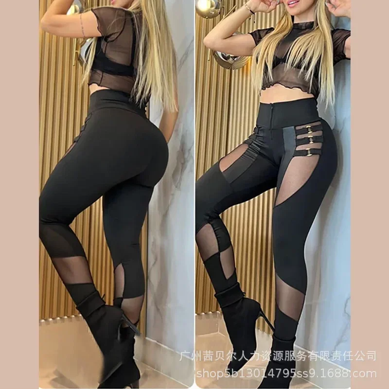 Women Pants Solid Color Pencil Pants Zipper Fly Slim Fit Flat Streetwear Hollow High Waist Autumn Winter Sexy Patchwork
Women Pants Solid Color Pencil Pants Zipper Fly Slim Fit Flat Streetwear Hollow High Waist Autumn Winter Sexy Patchwork