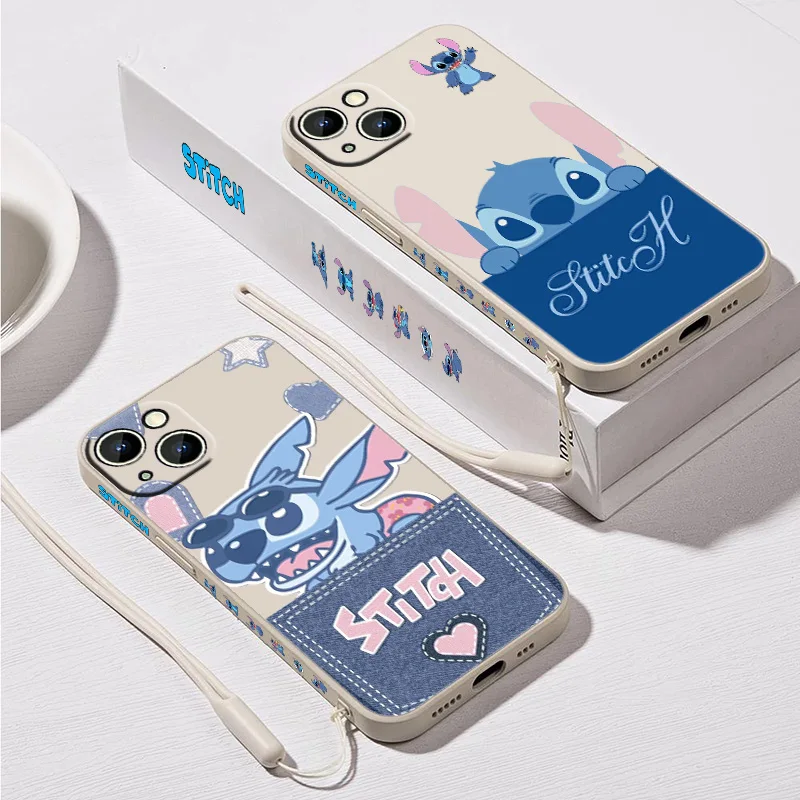 Disney Cute stitch Liquid Left Rope Phone Case For iPhone 15 14 13 12 11 Pro Max Mini X XR XS 8 7 Plus Funda Shell Cover Soft
Disney Cute stitch Liquid Left Rope Phone Case For iPhone 15 14 13 12 11 Pro Max Mini X XR XS 8 7 Plus Funda Shell Cover Soft