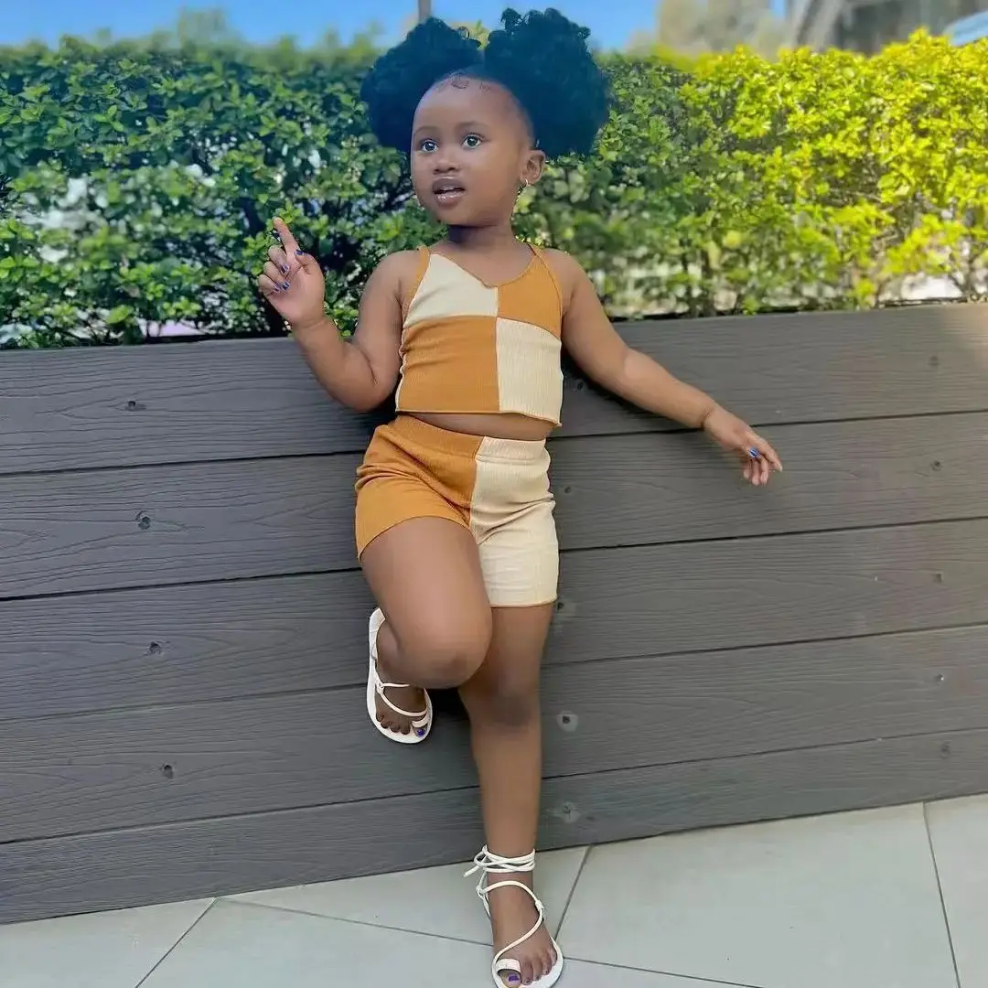 Summer Baby Girls Outfits Kids Girls Clothes Off Shoulder Top+Shorts Pants For Outdoor Children Clothing For 2 3 4 5 6 7 8 Years 
Summer Baby Girls Outfits Kids Girls Clothes Off Shoulder Top+Shorts Pants For Outdoor Children Clothing For 2 3 4 5 6 7 8 Years