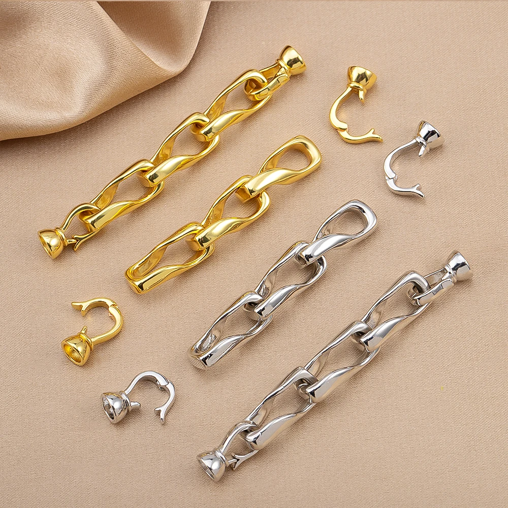 1/2pcs Brass Metal Connector Clasp For Jewelry Making Lock For Bracelet,Pearl Necklace Clasp DIY Jewelry Supplies Accessories
1/2pcs Brass Metal Connector Clasp For Jewelry Making Lock For Bracelet,Pearl Necklace Clasp DIY Jewelry Supplies Accessories