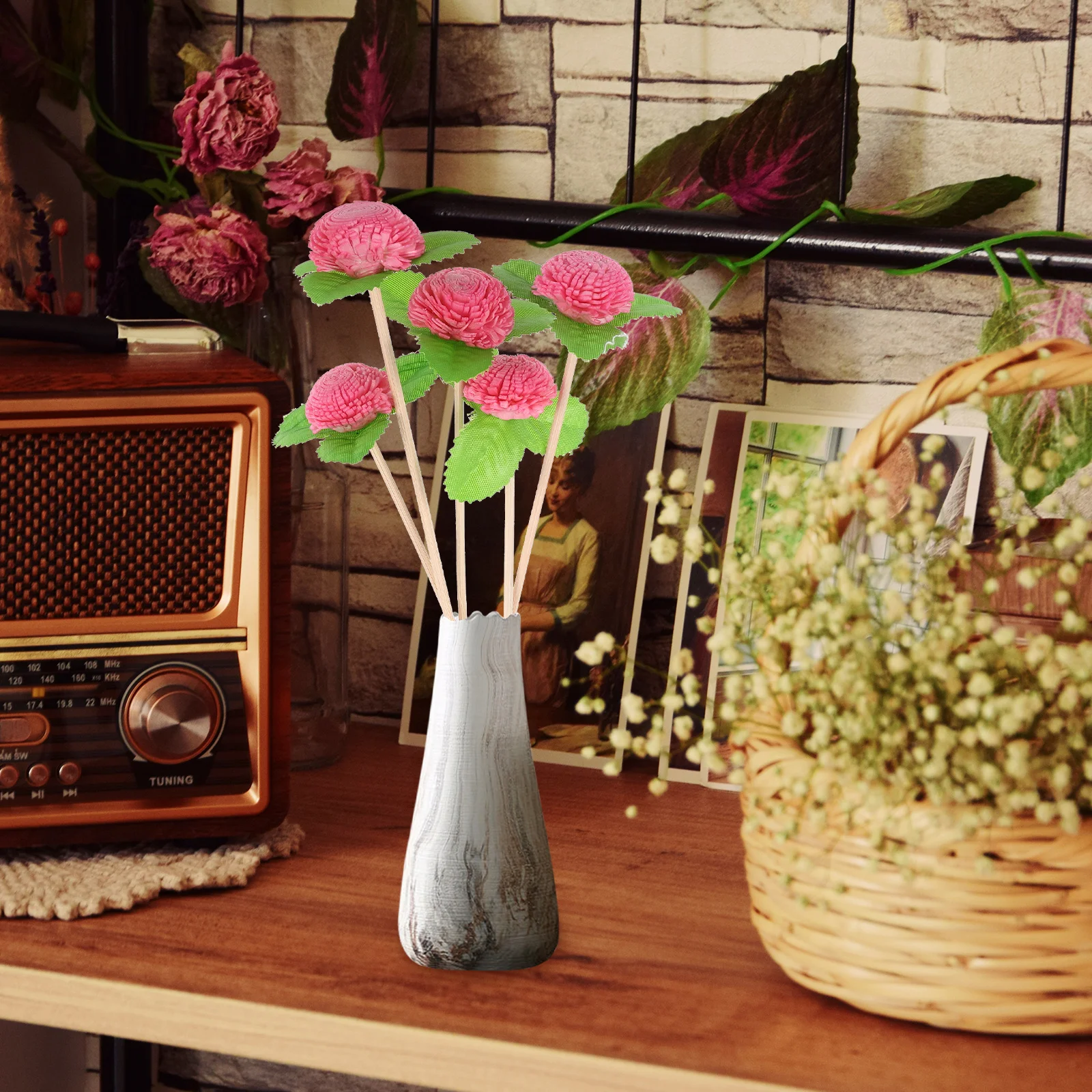 5Pcs Rattan Reed Diffuser Flower Sticks Aromatherapy Replacement Simulated Fragrance Sticks Essential Oil Diffuser
5Pcs Rattan Reed Diffuser Flower Sticks Aromatherapy Replacement Simulated Fragrance Sticks Essential Oil Diffuser