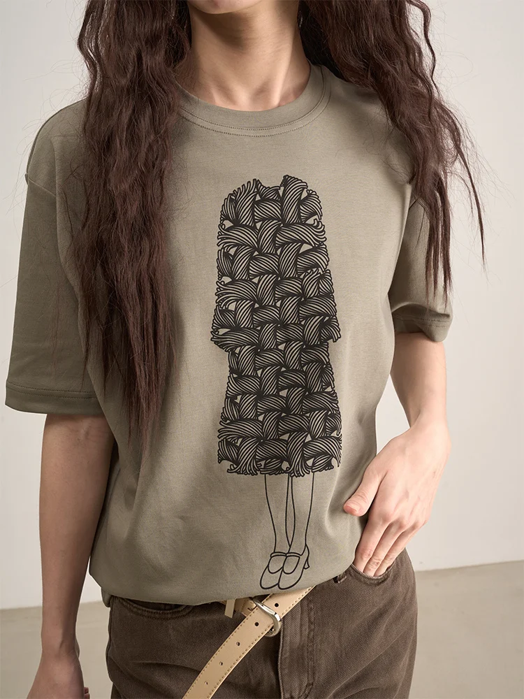 Повседневная футболка с круглым вырезом и коротким рукавом LANVIVIER, женская летняя модная толстовка с винтажным принтом, топ
Повседневная футболка с круглым вырезом и коротким рукавом LANVIVIER, женская летняя модная толстовка с винтажным принтом, топ