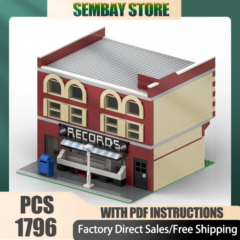 Modular City Building Moc Building Bricks Modular Serenade Record Store Technology Blocks Christmas DIY Toy Construction Gift
Modular City Building Moc Building Bricks Modular Serenade Record Store Technology Blocks Christmas DIY Toy Construction Gift