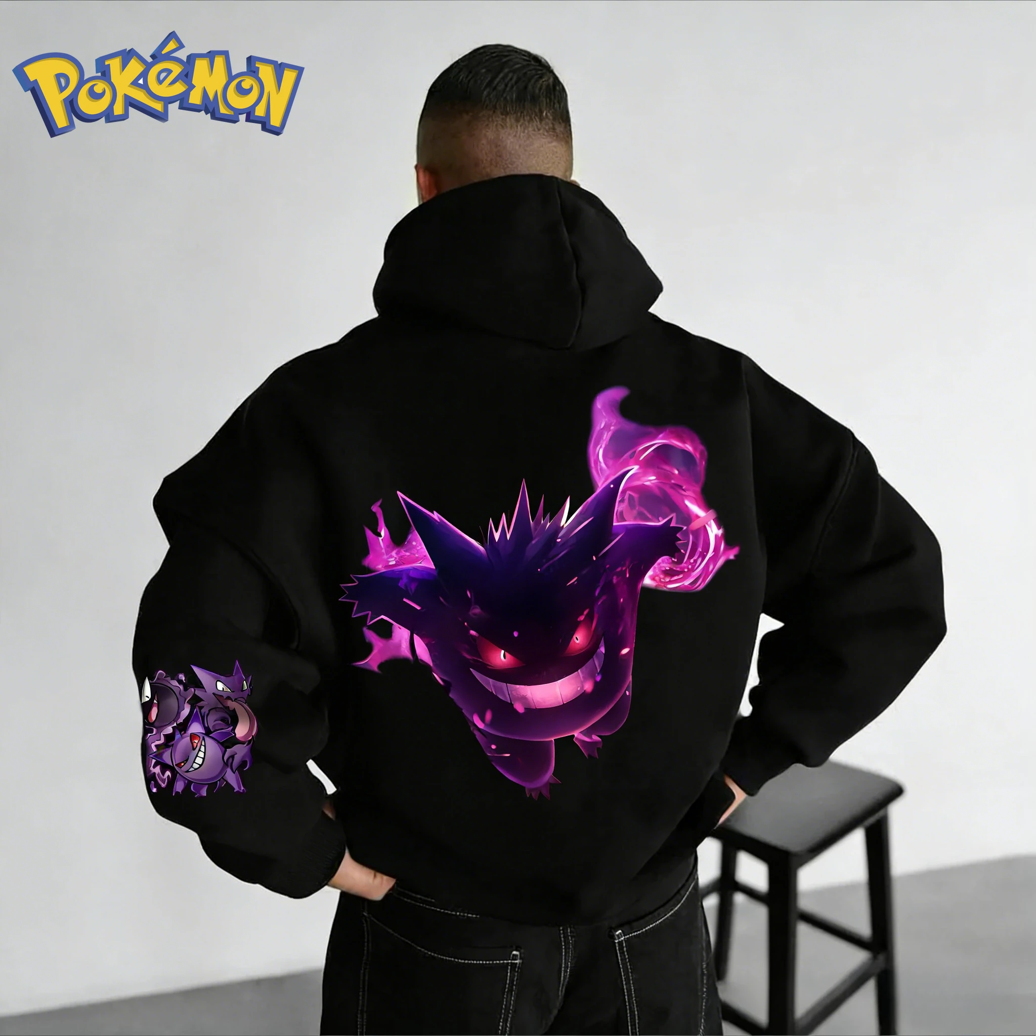 Pokémon Handheld Game Gengar Printed Hoodie 2026 Autumn/Winter New Harajuku Men's and Women's Loose Casual Parent-child Sweater
Pokémon Handheld Game Gengar Printed Hoodie 2026 Autumn/Winter New Harajuku Men's and Women's Loose Casual Parent-child Sweater